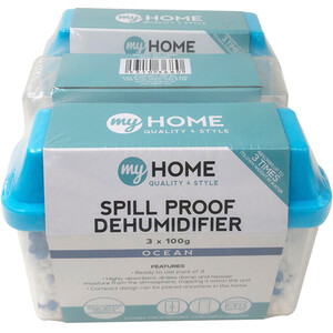 Pack of 3 Spill Proof Dehumidifiers Ocean