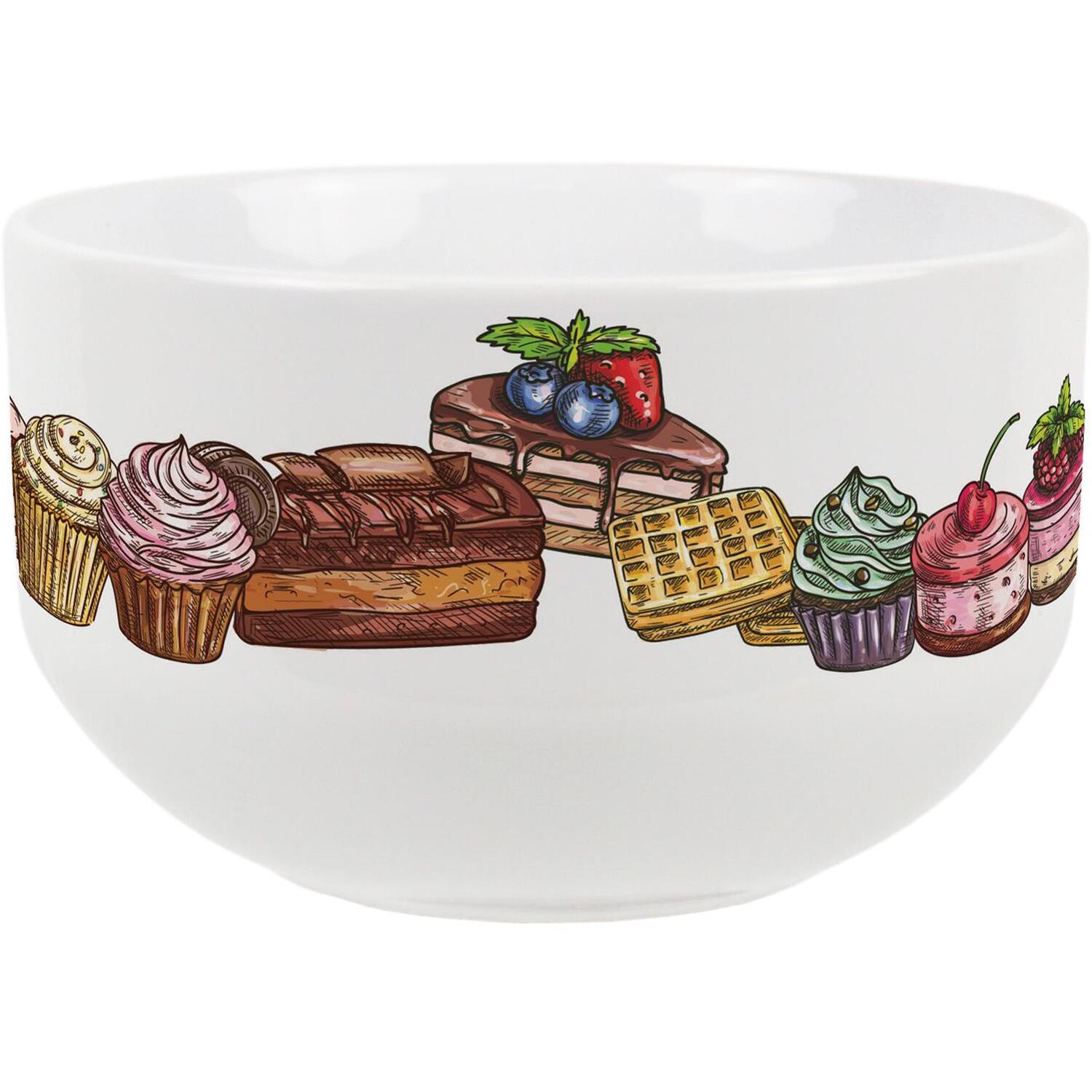 Image of Dessert Ceramic Bowl - Brown /&hellip;