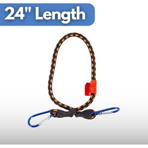 Heavy Duty Bungee Cords with Carabiner Clips