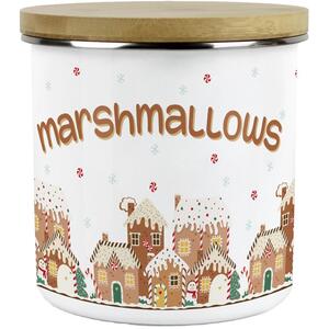 Gingerbread Houses Hot Chocolate Gift Set - Storage Canisters & Mini Whisk