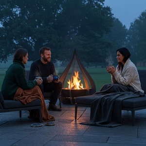 Tear Drop Fire Pit