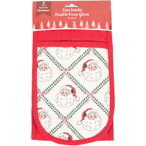 Fun Santa Double Oven Glove