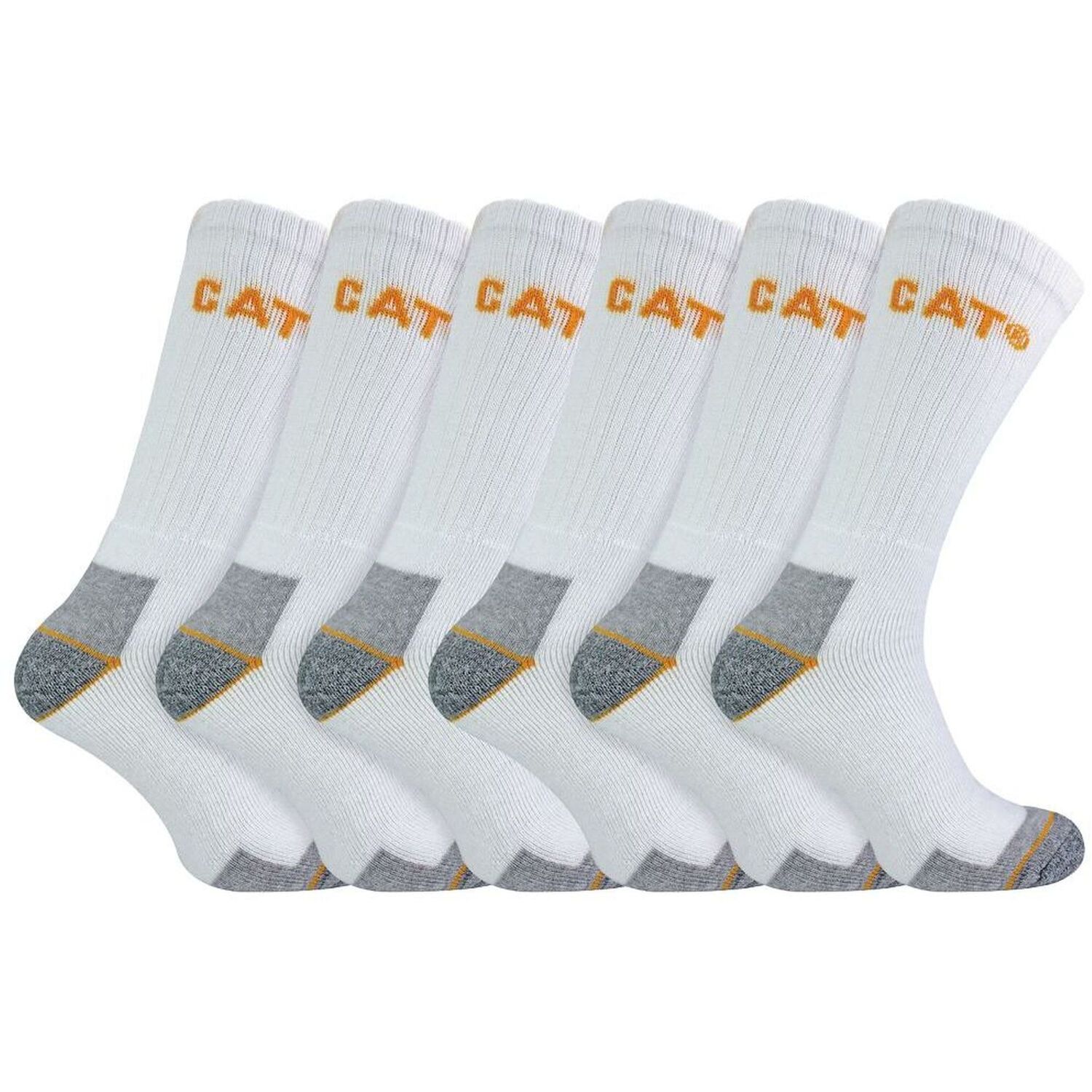 Caterpillar 6 Pack Unisex Heavy Duty Work Socks For Boots