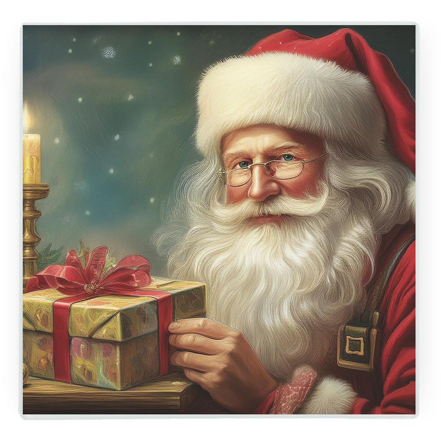 Image of Traditional Santa Christmas Glass Hot Pot&hellip;