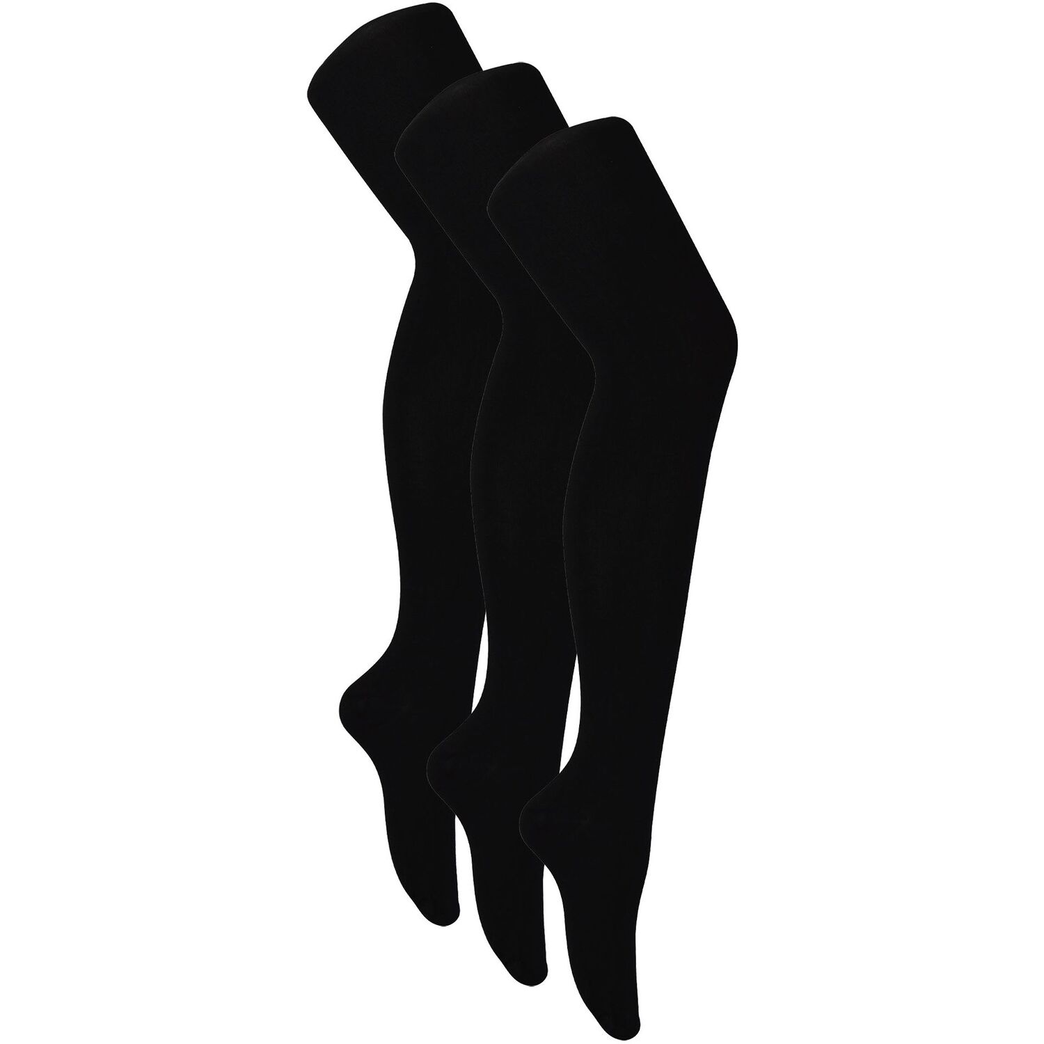 Sock Snob 3 Pairs Ladies Bamboo Tights Soft Plain Opague Tights | Warm Black Pantyhose - Image 4