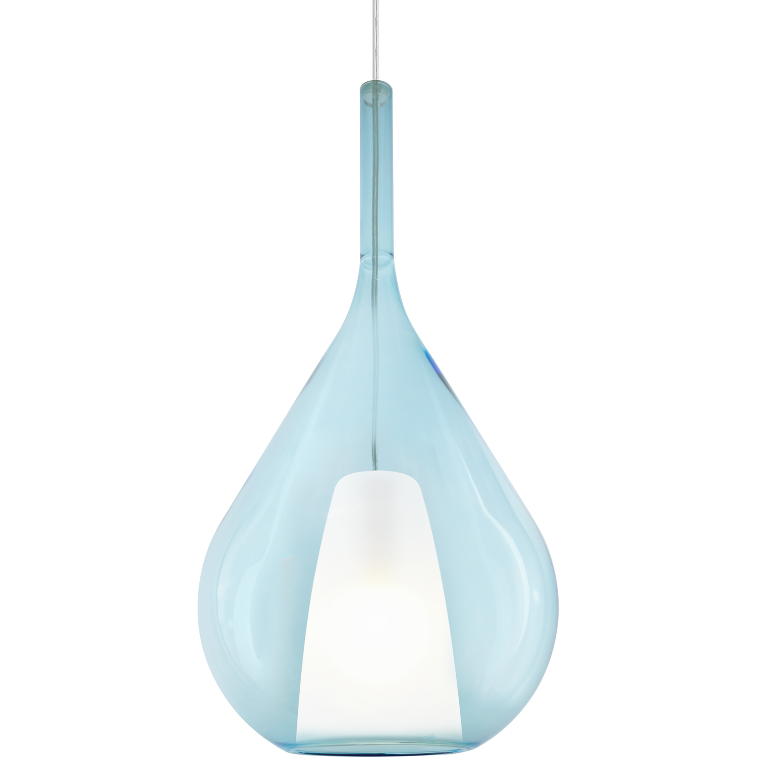Ideal Lux Lighting Kalique Pendant Light Blue D - Blue - Image 1