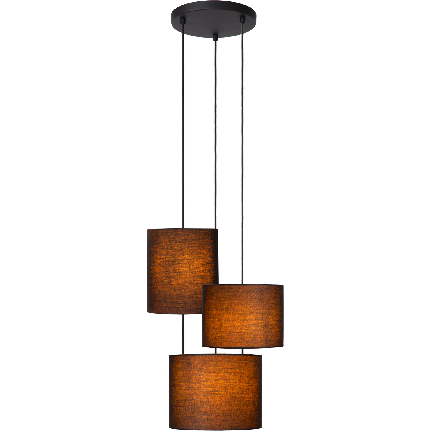 Lucide MAYA - Pendant light - 46 cm - 3xE27 - Black - Image 2