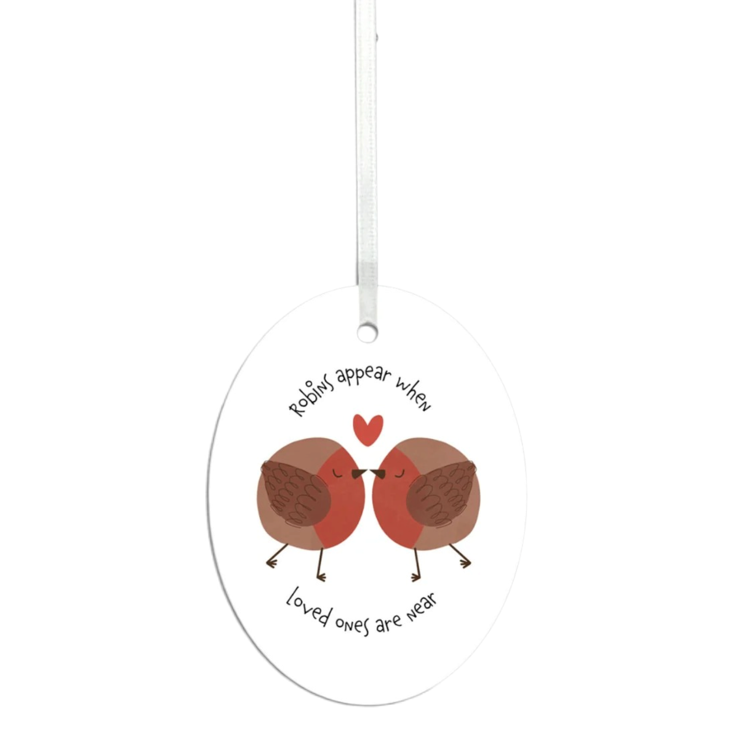 Robins Appear When Loved Ones Are Near Ceramic Plaque In Loving Memory Gift Idea - Image 2