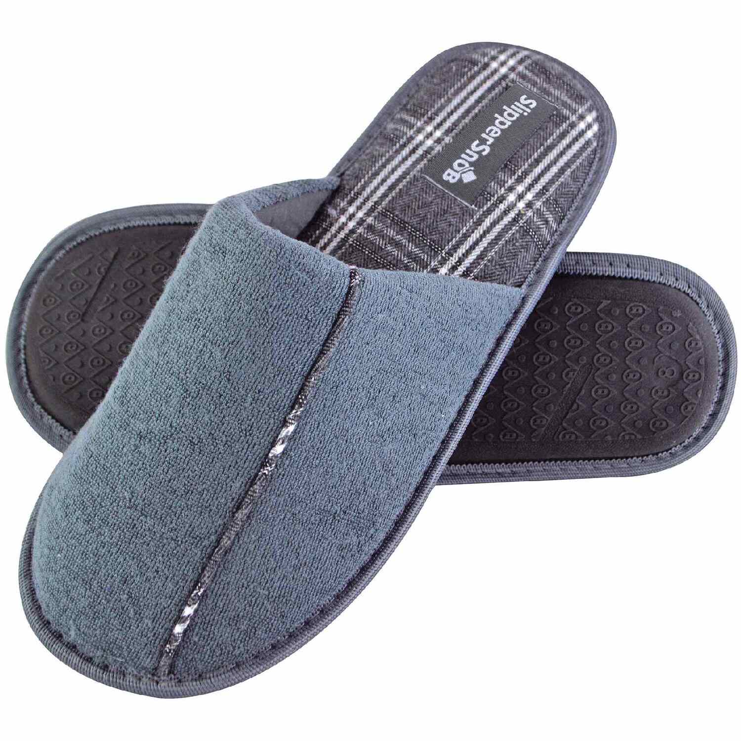 Slipper Snob Mens Indoor Slip On Mule Slippers