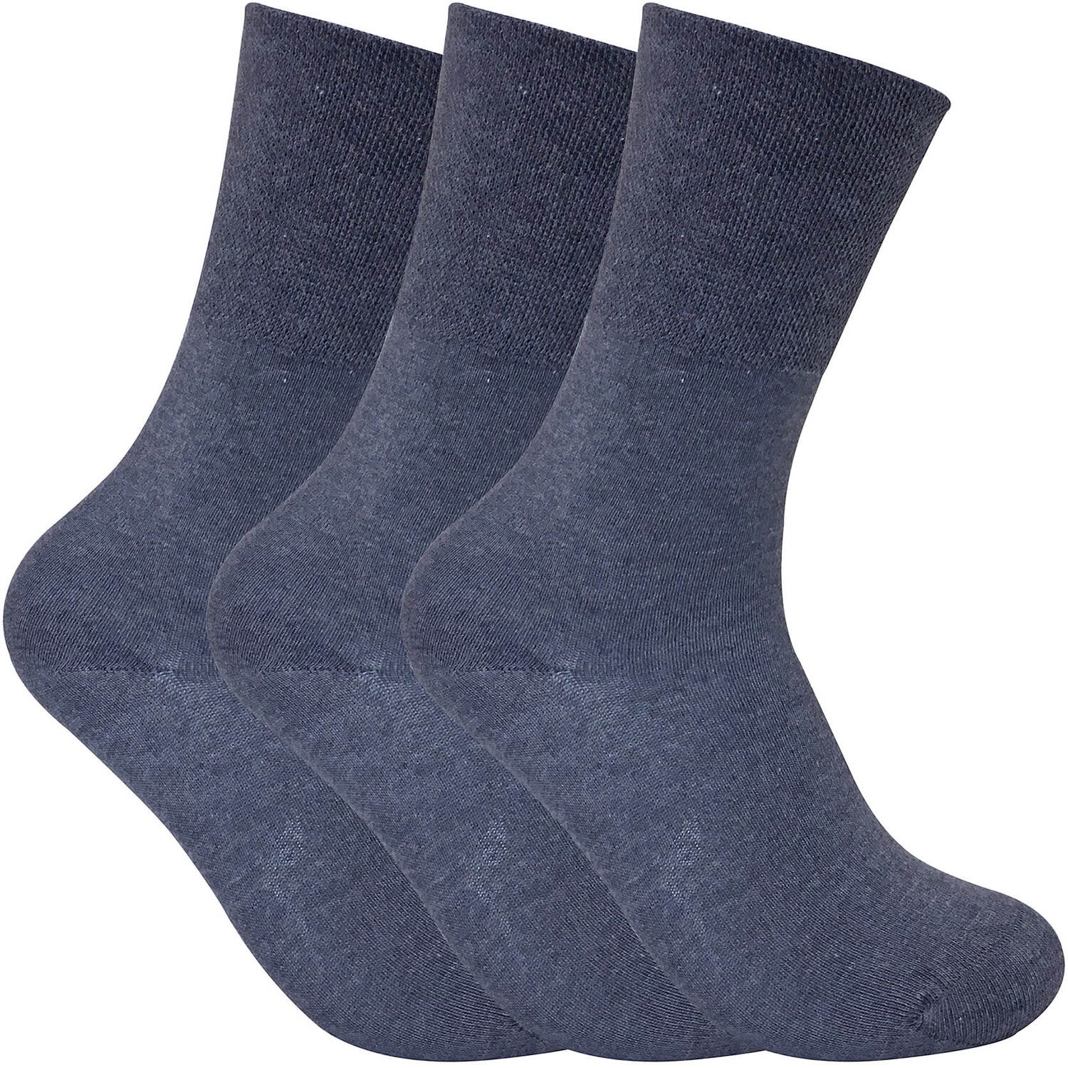 3 Pack Ladies Thin Wide Top Non Elastic Thermal Diabetic Socks for Poor Circulation - Image 2