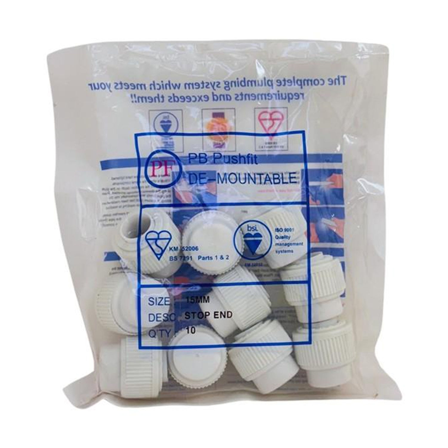Whitespeed Gutter Stop End (Pack Of 10) - White
