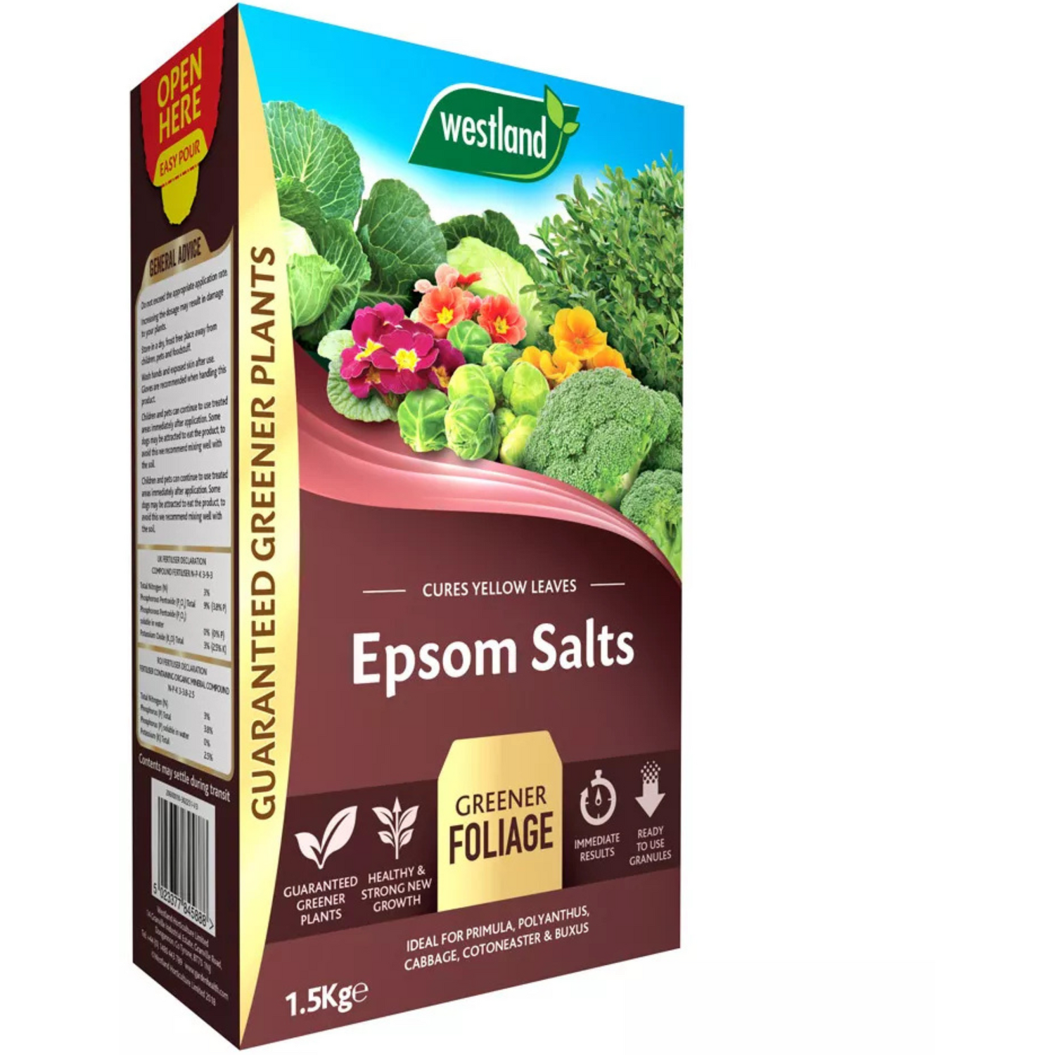 Westland Epsom Salts - Natural Fertiliser Brown