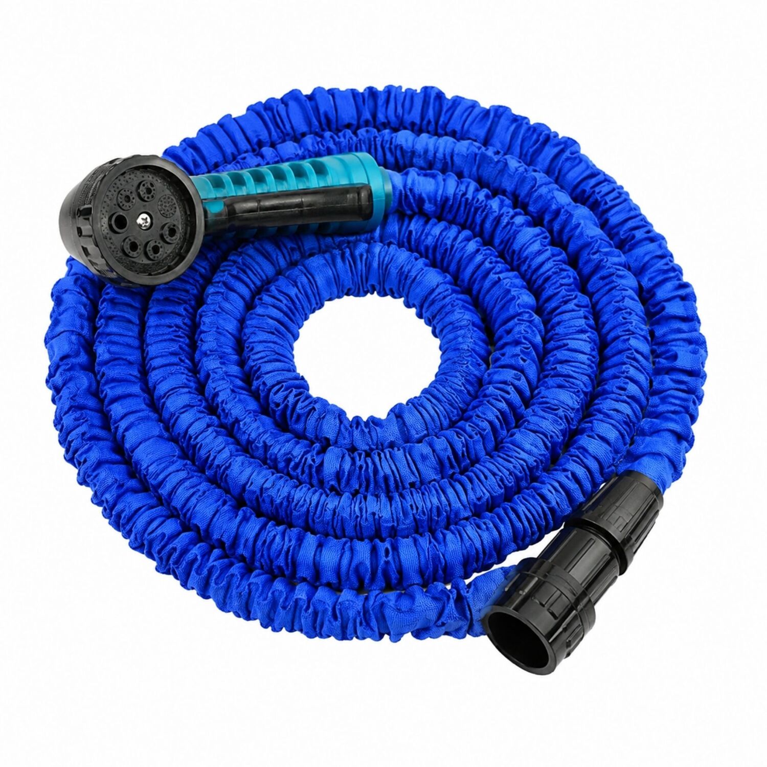 Smart Living Blue/Green/Black Expandable Garden Hose With Spray Nozzle - 25Ft & 50Ft - 50 Feet - Image 2