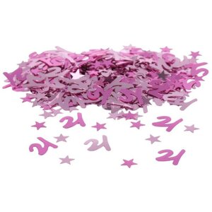 Mini Stars 21 Confetti Pink 12 Pack