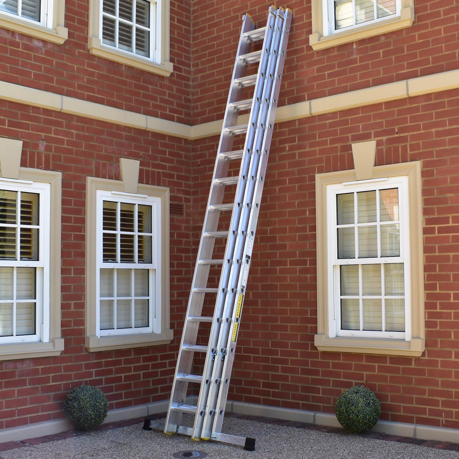 Bps Trade Master Pro Extension Ladder - Silver / 34Kg - Image 2
