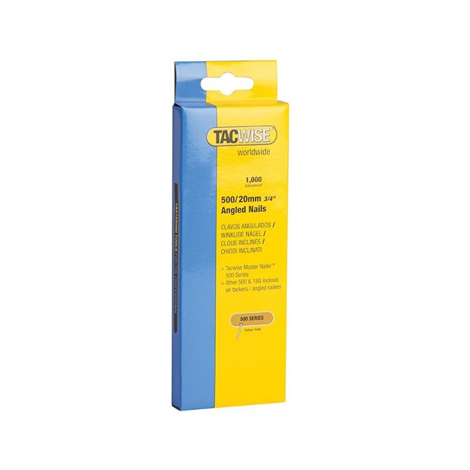 Tacwise 500 Series 18 Gauge Angled Nails