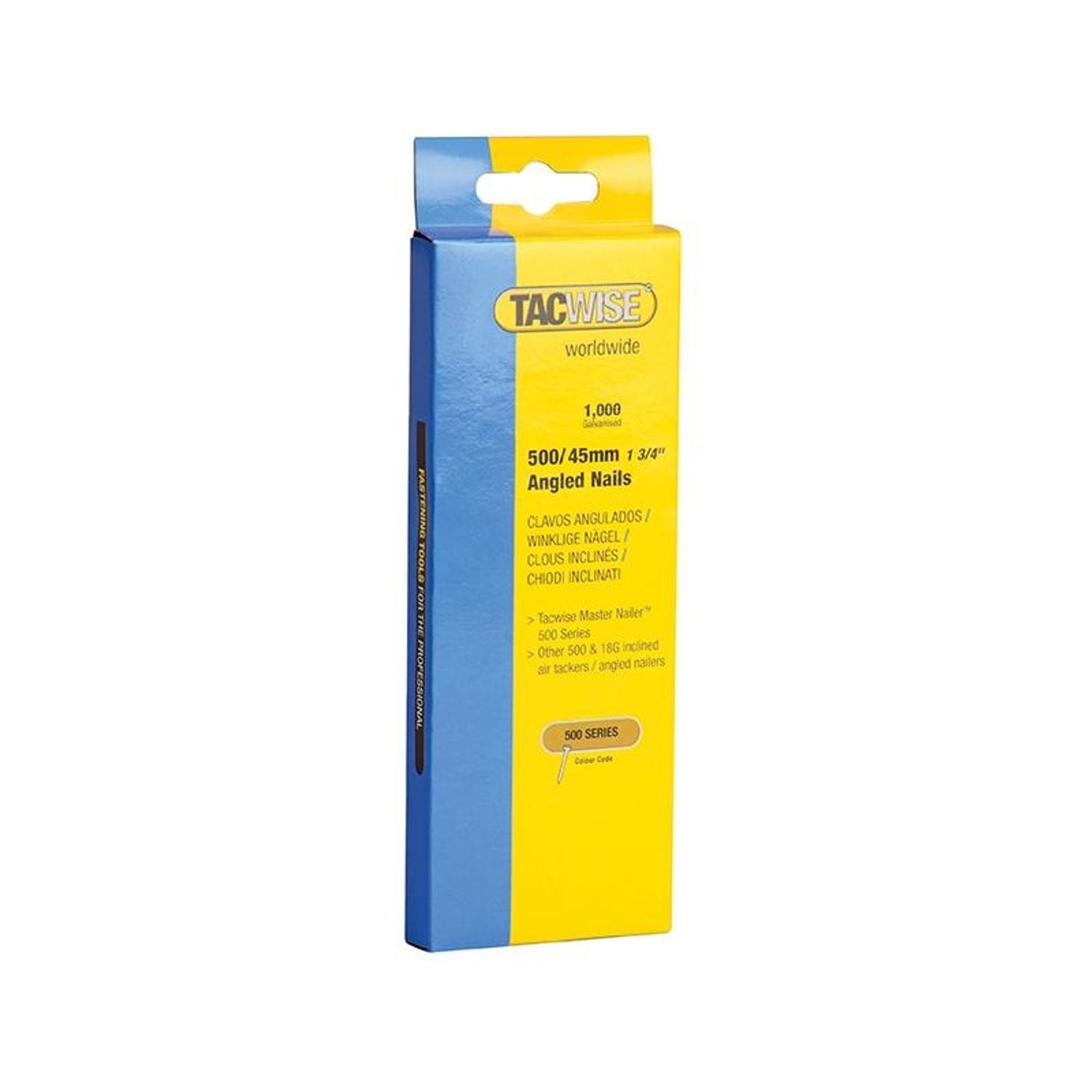Tacwise 500 Series 18 Gauge Angled Nails