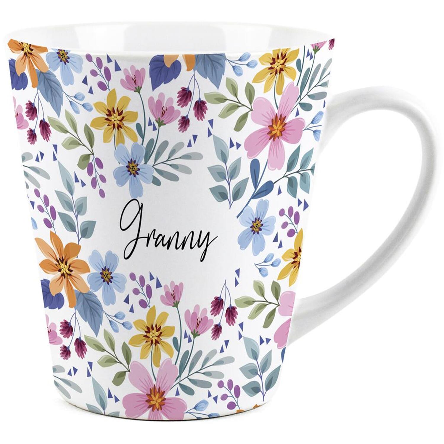 Purely Home Multicolour Floral Latte Mug Gift For Granny