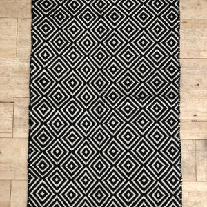 Diamond Weave Cotton Handloom Rug 60 x 90cm