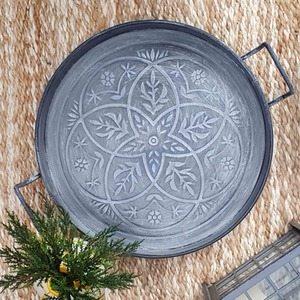 The Mia Stone Series Round Serving Tray