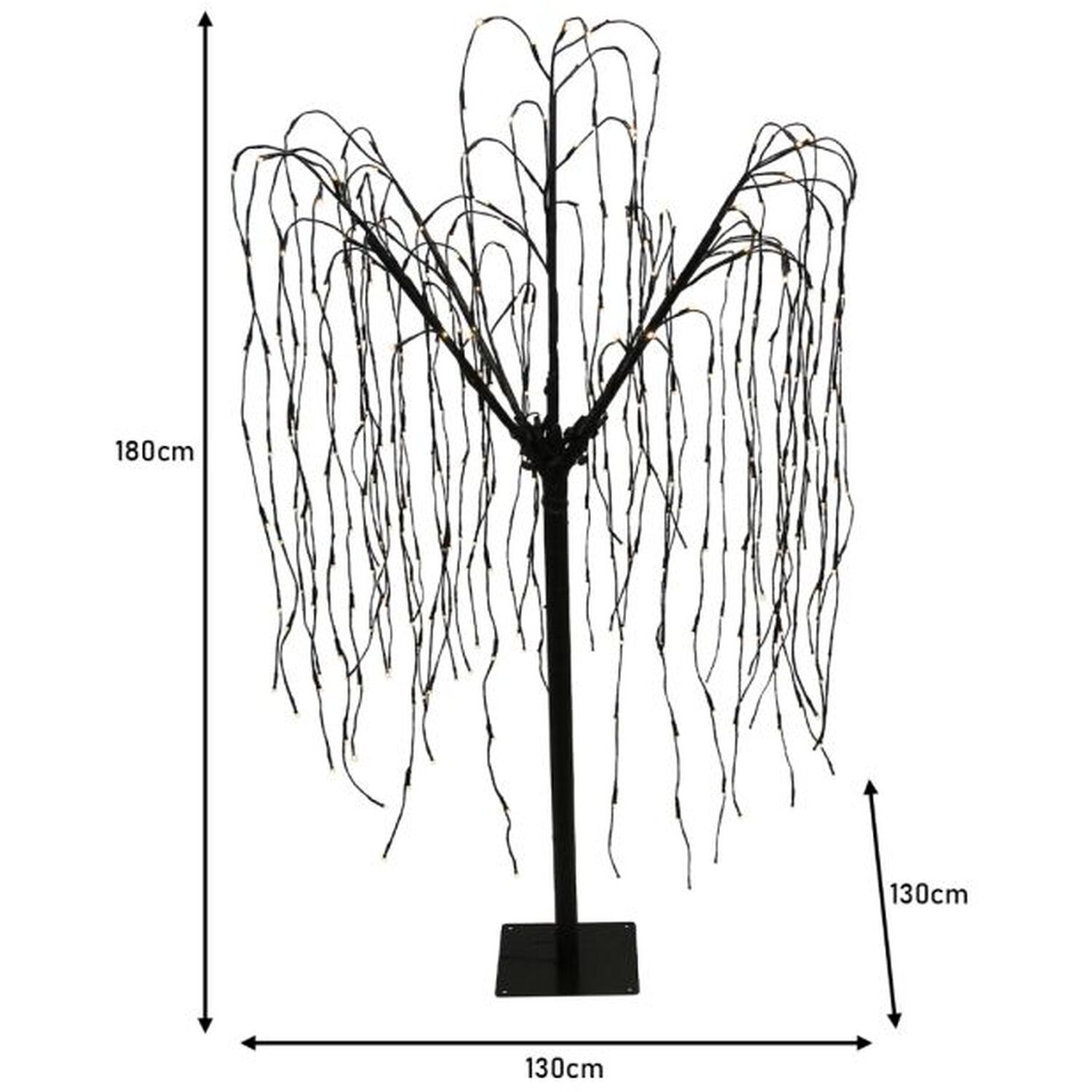 Weeping Willow White Tree Warm White Leds - White