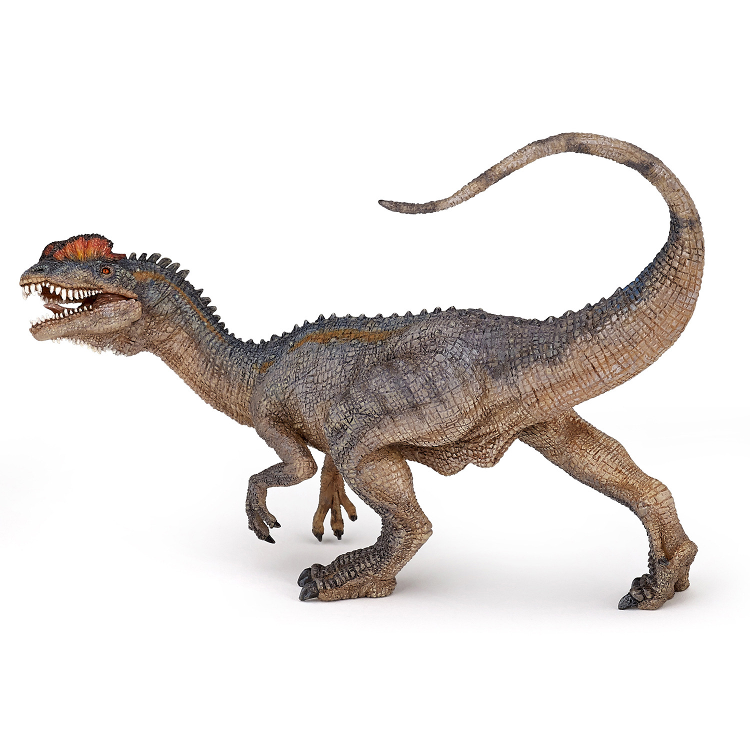 PAPO Dinosaurs Dilophosaurus Toy Figure - Grey