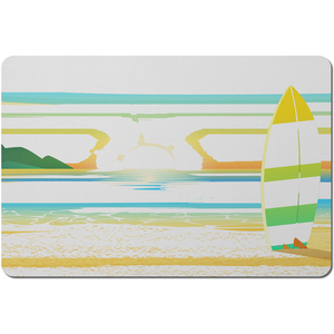 Surf Board On Beach Placemat