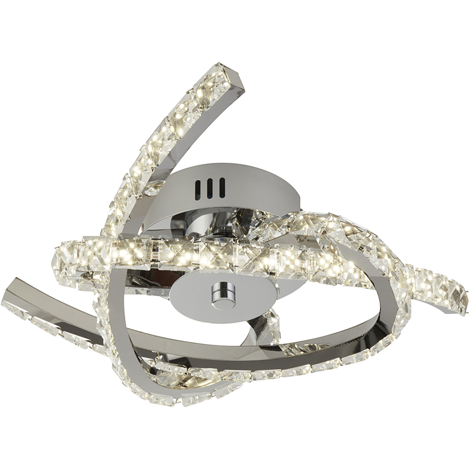 3 Arm LED Ceiling Flush - Silver