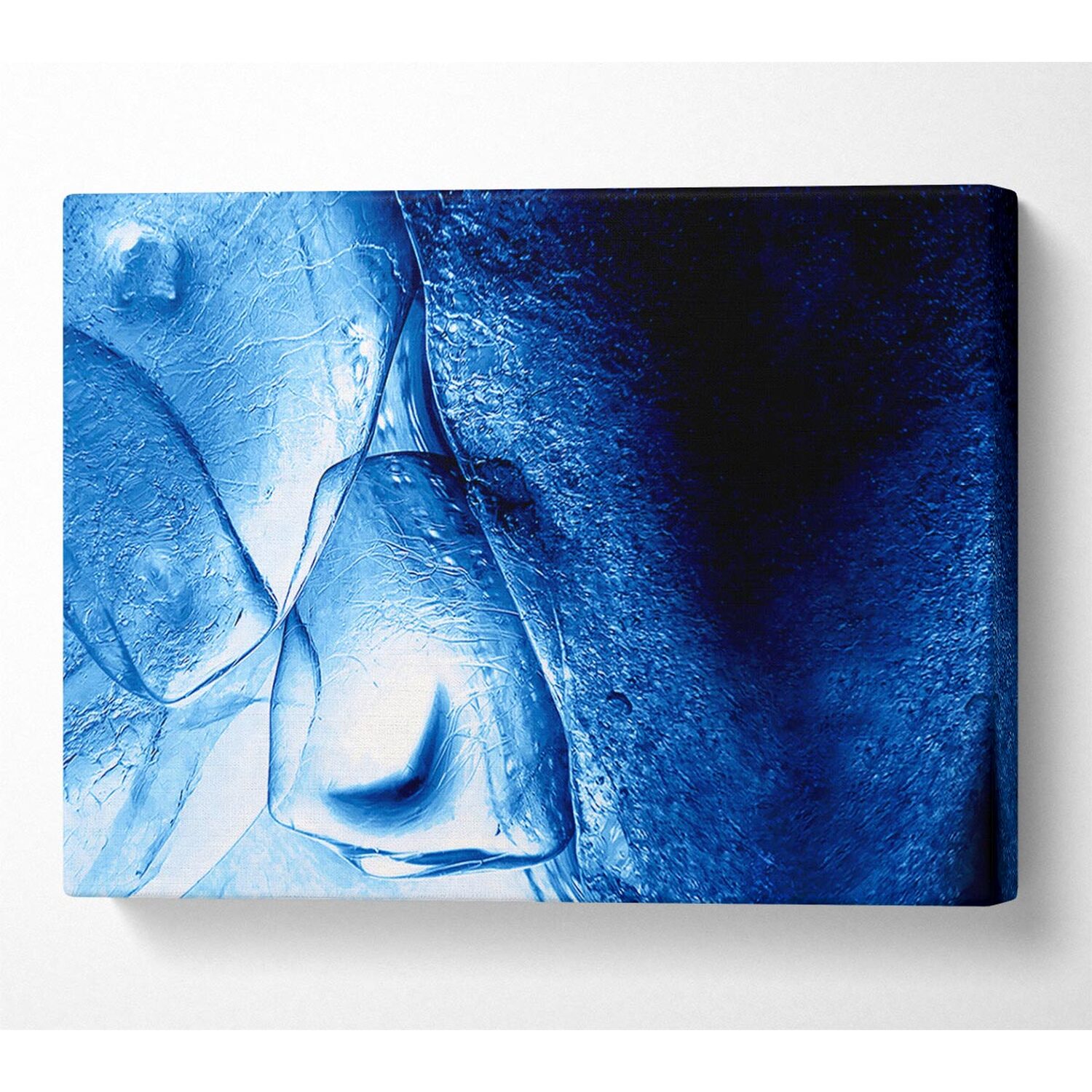 Wallart-Direct - Blue Ice Canvas Print Wall Art - Yellow / 101.6cm thumbnail