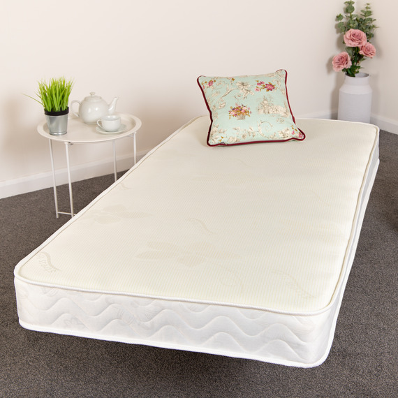 The Pluto Stress Free Essentials 17cm Deep White Border  Hybrid Spring Mattress
