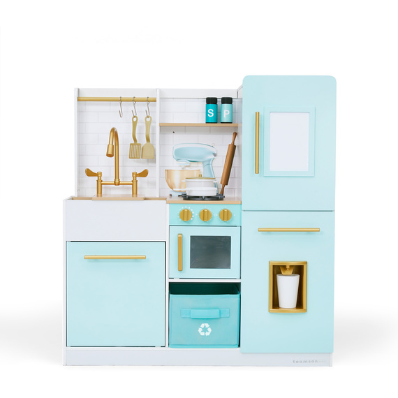 Teamson Kids - Biscay Delight Classic Play Kitchen - Mint