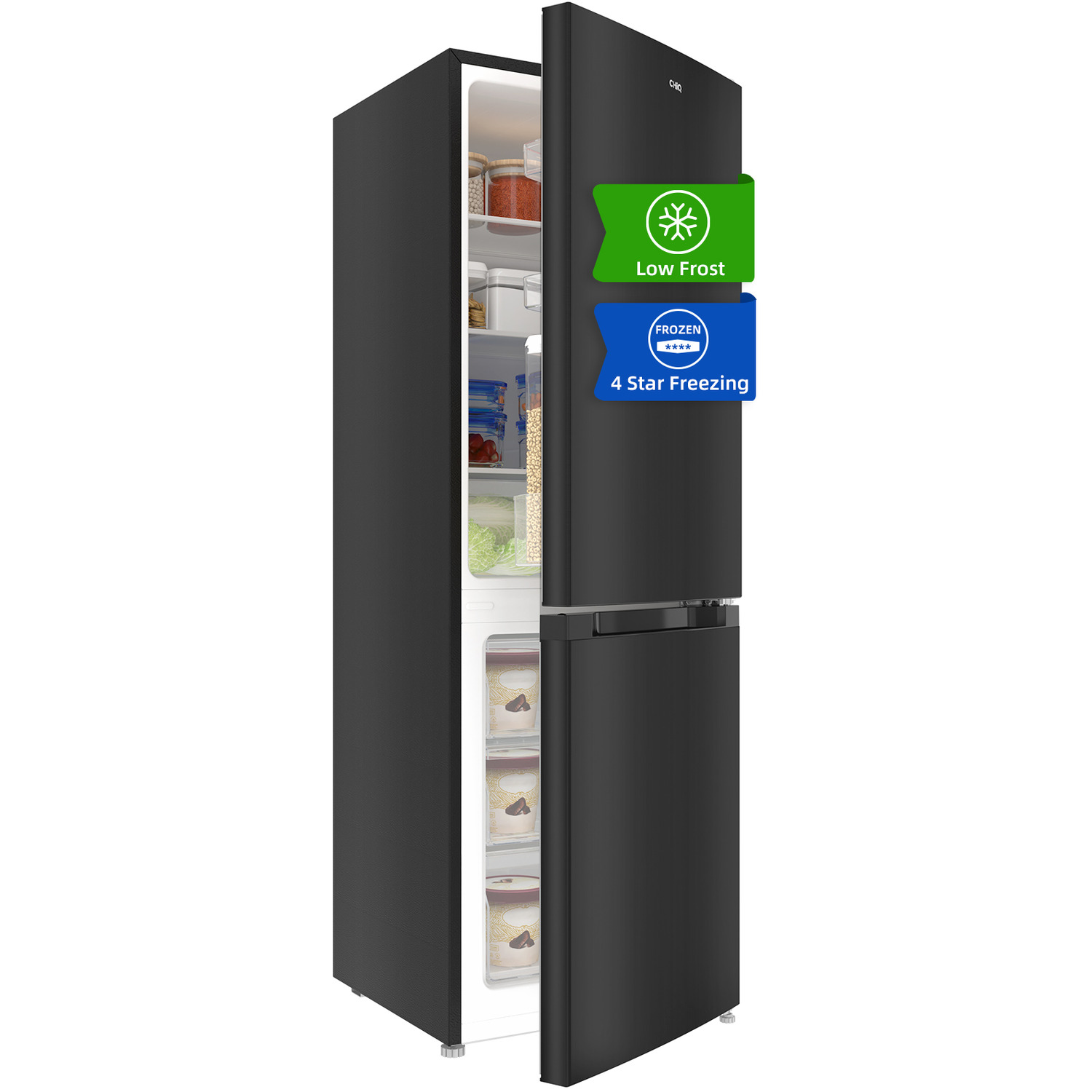 Image of CHiQ Fridge Freezer - 157 L / Dark Inox / 37kg