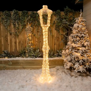 1.8m Acrylic Lamp Post with 200 White or Warm White LED's