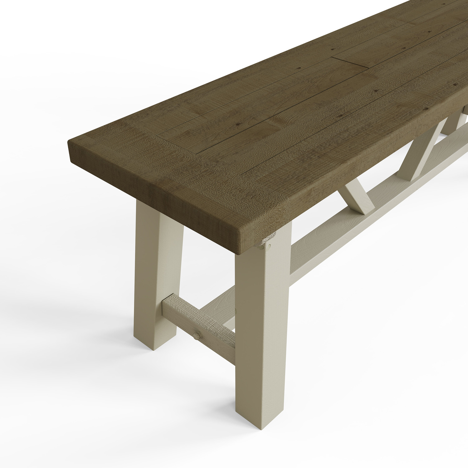 Solid Reclaimed Pine 1.4M Dining Bench