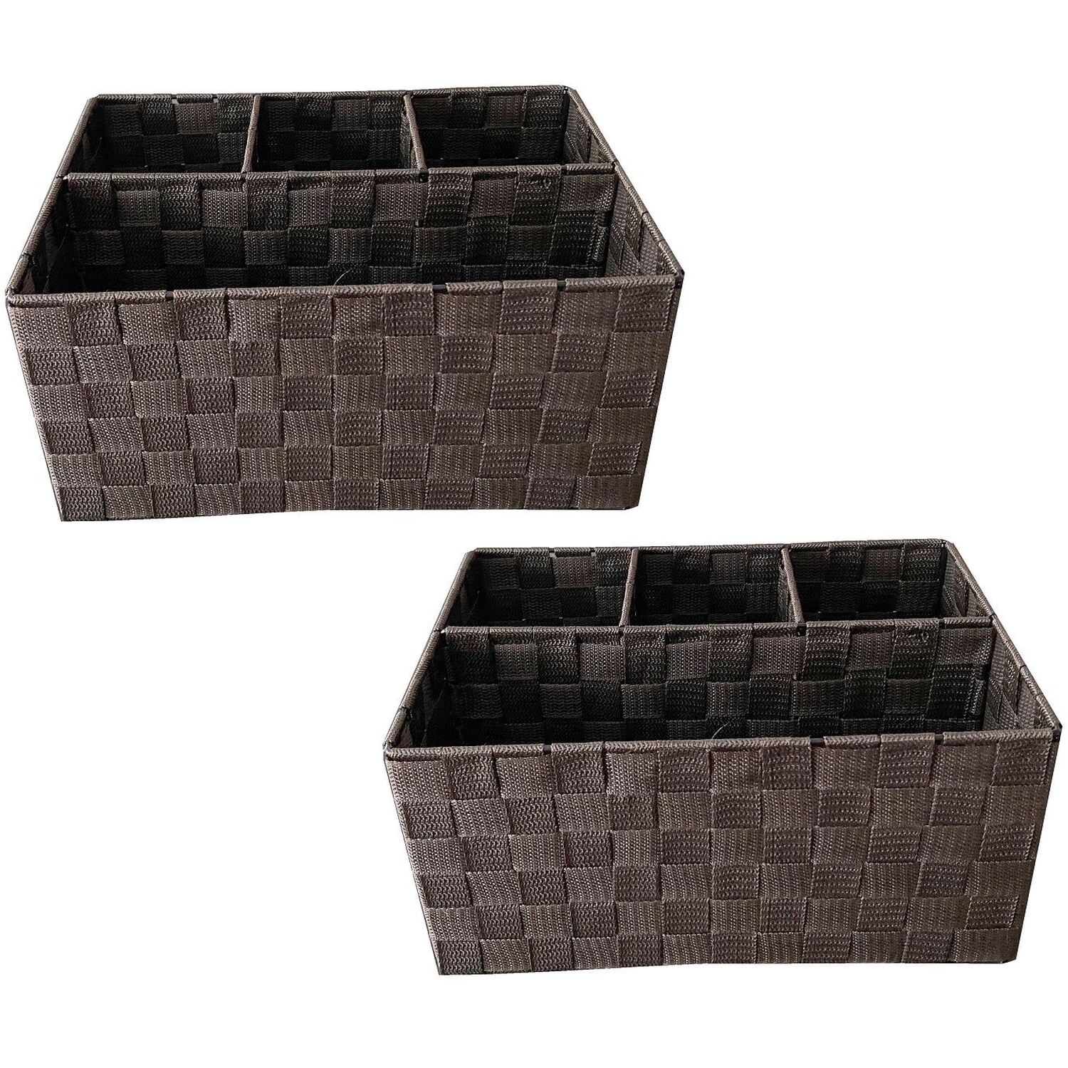 Image of 4 Section Fabric And Metal Organiser&hellip;