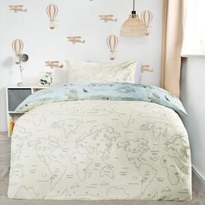 World Map Duvet Cover Set