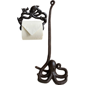 Octopus Loo Roll Holder in Cast Iron