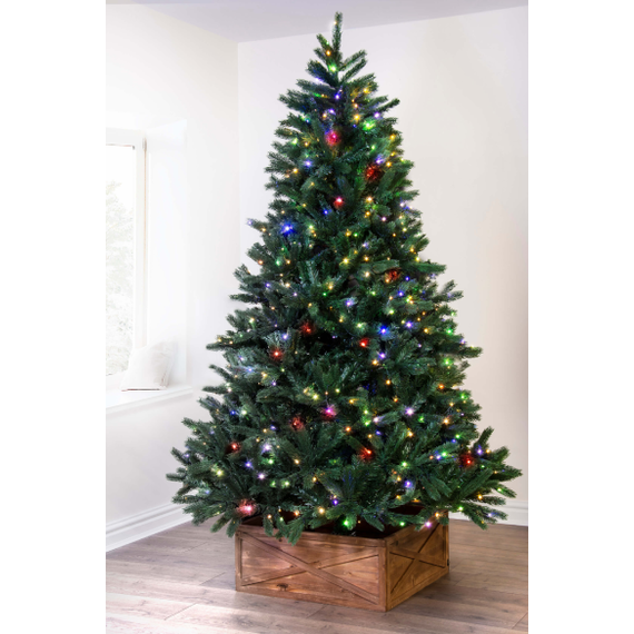 The Ultra Devonshire Fir Pre-lit with Warm White Multicolour LEDs