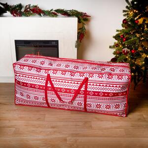 Nordic Print Christmas Tree Storage Bag