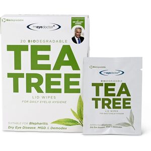 Tea Tree Eyelid Wipes for Sensitive Dry Eyes, Blepharitis, MGD