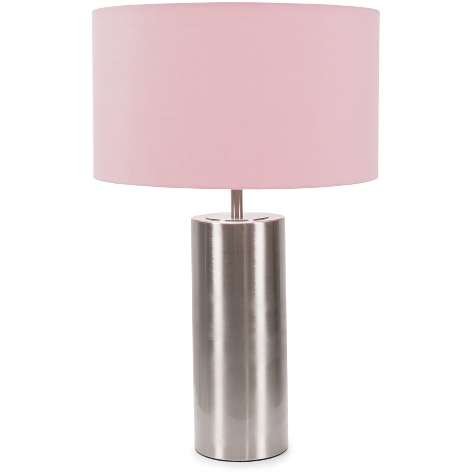 Image of Lexy Fabric Drum Shade with Chrome&hellip;