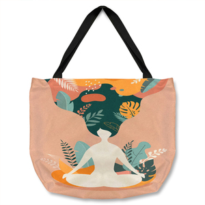 mindfulness, meditation and yoga Woman Designer Tote bag