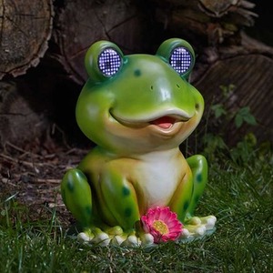 Solar Frog Garden Ornament