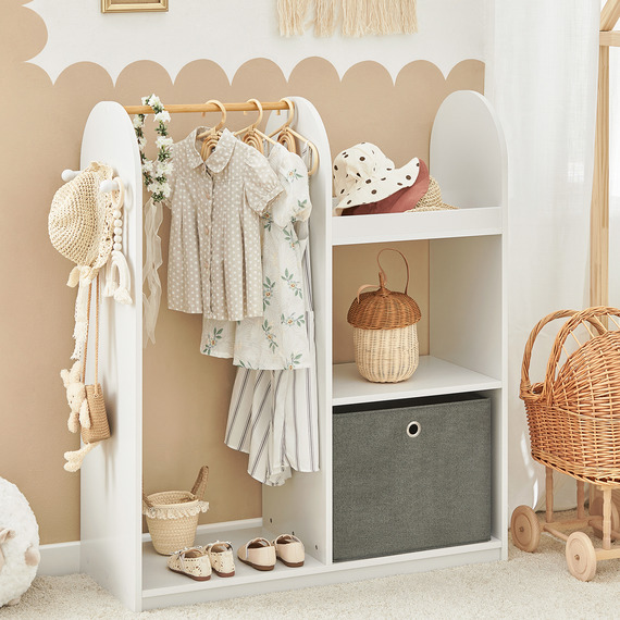 SoBuy Children Kids Wardrobe with Clothes Rail