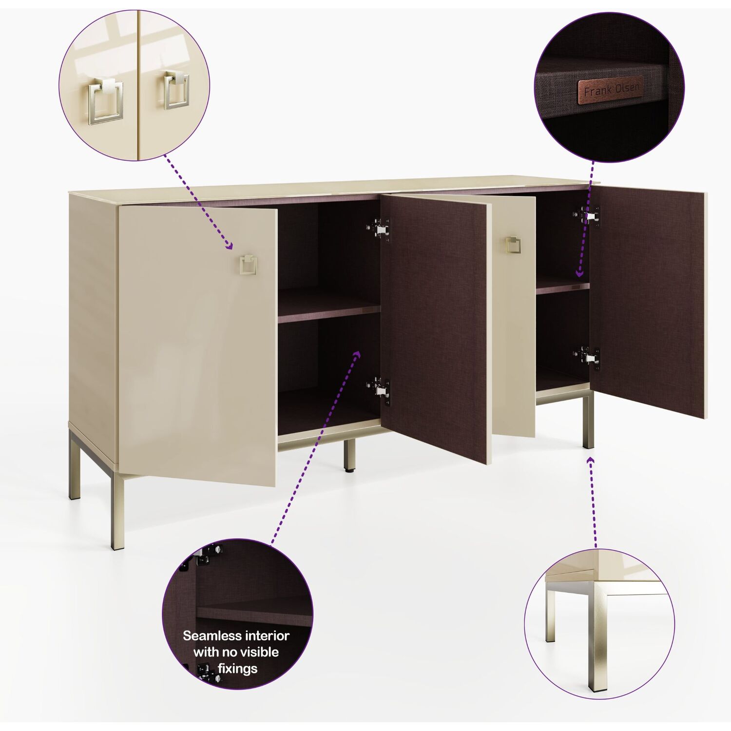 Lyra Sideboard - Alabaster