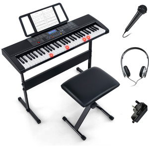 61-Key Portable Electronic Keyboard Piano