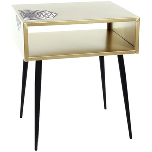 Galaxy Metal Open Side Table Bedside Cabinet Unit
