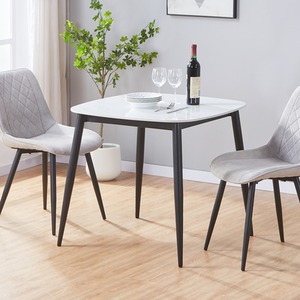 Aspen Square Dining Table Gloss White Sintered Stone Top