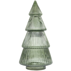 Glass Christmas Tree Jar