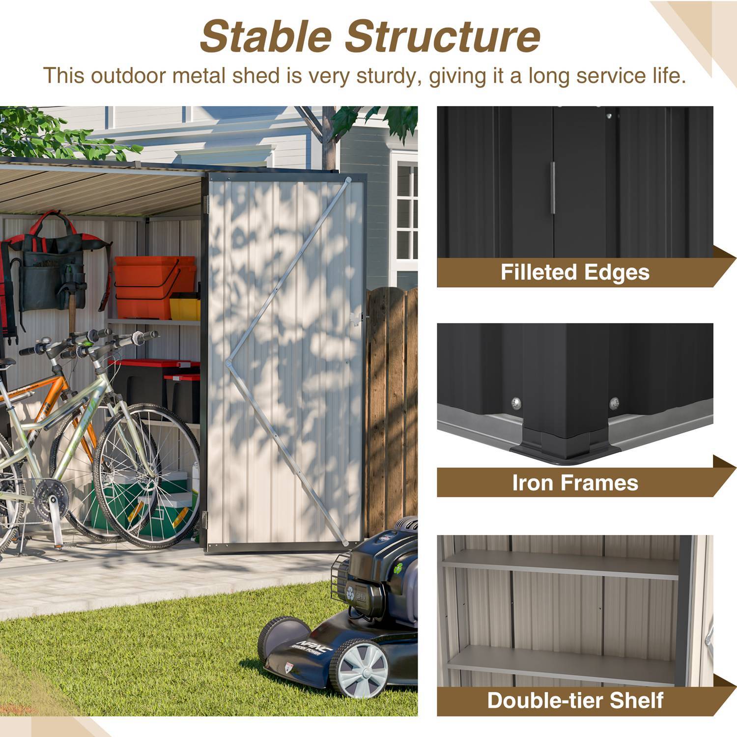 Metal Bike Shed
